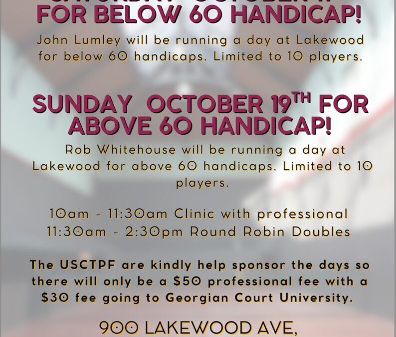 Georgian Court Clinic Days